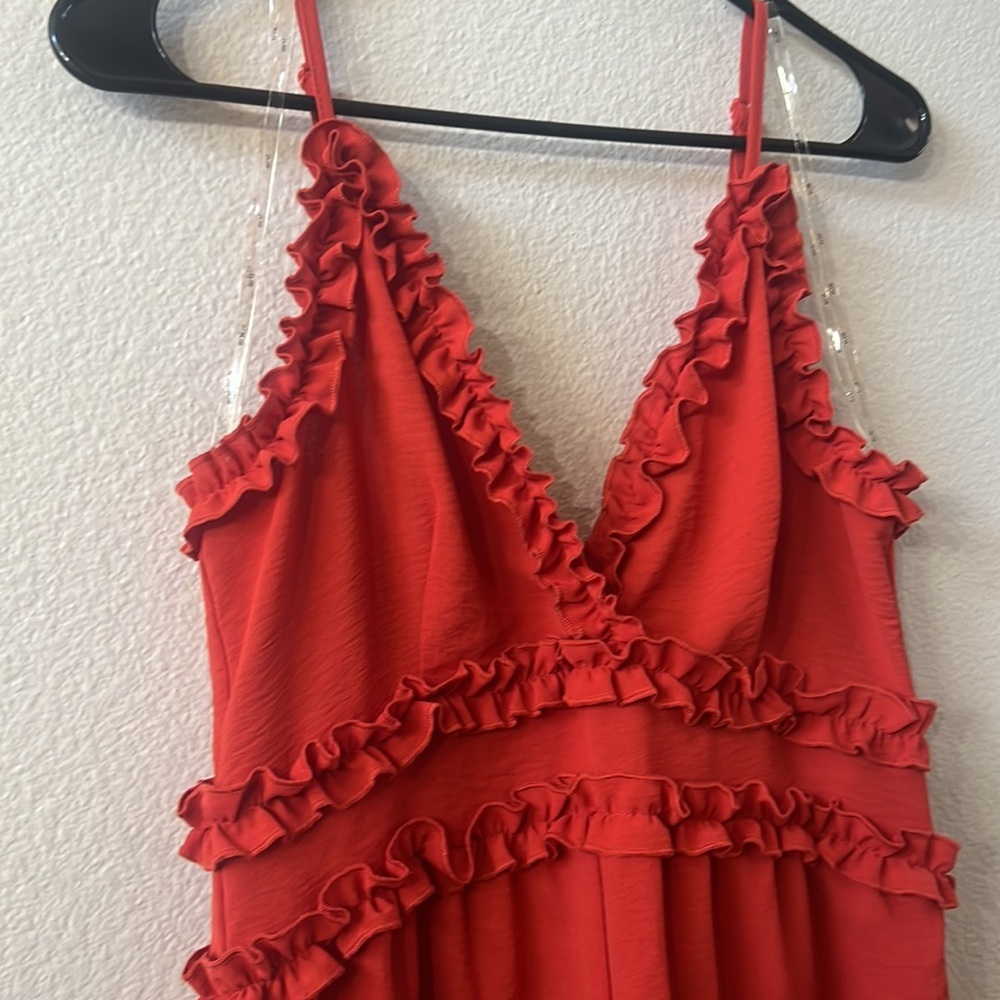 Rust colored lightweight romper. Size medium. EUC - Picture 2 of 8